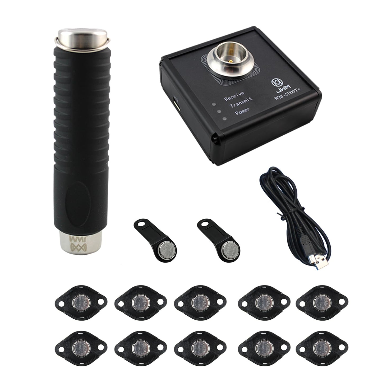 JWM iButton Guard Tour System with Downloader, Security Patrol Reader with Free Management Software for Hotel, Warehouse, Logistics Security