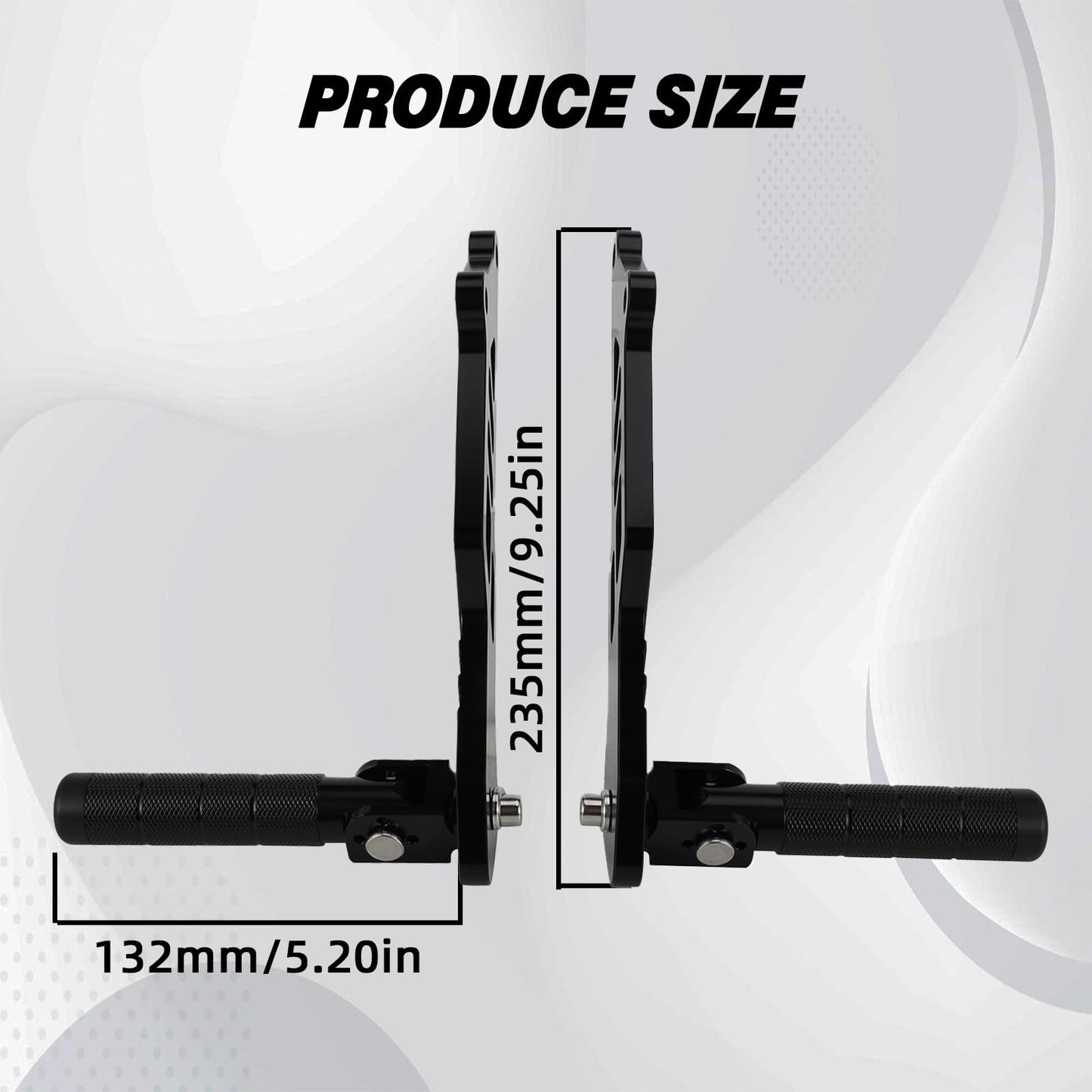 Dirt Bike Rear Foot Pegs Aluminum CNC Passenger Pedal Bracket Rest Footrests for Talaria MX3/MX4/MX5 Electric Dirt Bike Black