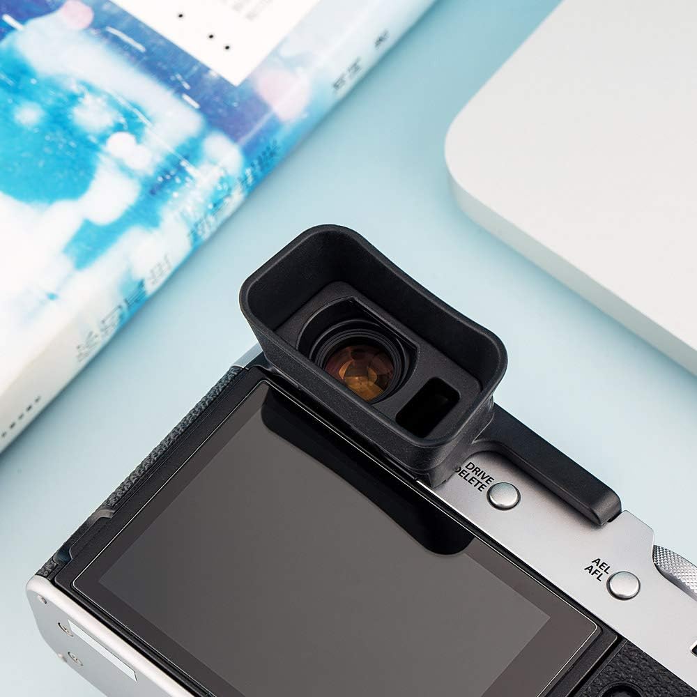 X100VI X100V Soft Silicon Camera Viewfinder Eyecup Eyepiece Eyeshade for Fujifilm Fuji & Eye Cup Protector (Hot Shoe