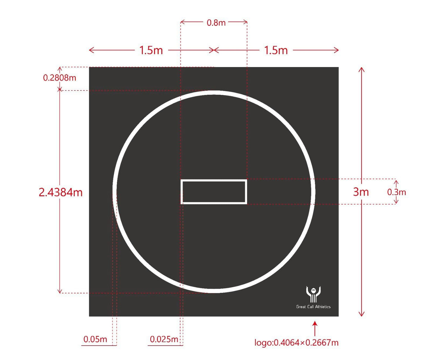 Great Call Athletics | 10’ x 10’ Wrestling Mat 1.25" Thick Collegiate Quality Thick Flexi Roll Jiu Jitsu Mats Home bjj Tape (Black)