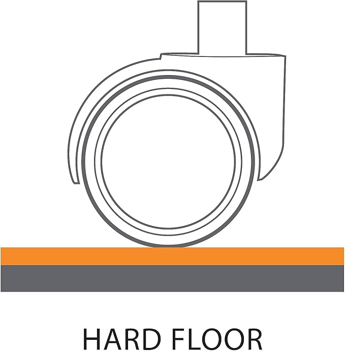 Staples Office Chair Mat, Clear Floor Mats with Lip, Hard Floors, Textured Underside, Extended Under-Desk Coverage, 48 x 36 Inch, Smooth Glide