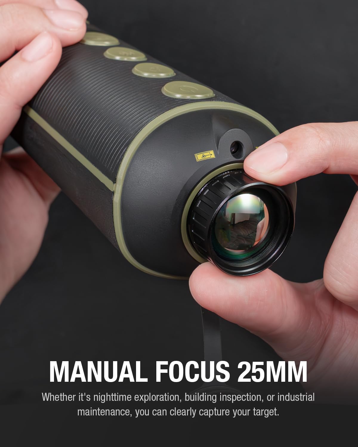 Teslong TTS390 384x256 Thermal Monocular, 50Hz Thermal Imaging Camera with 25mm Lens, 10H Battery Life, 8X Digital Zoom, IP54 Waterproof IR Night Vision Monocular for Hunting & Search