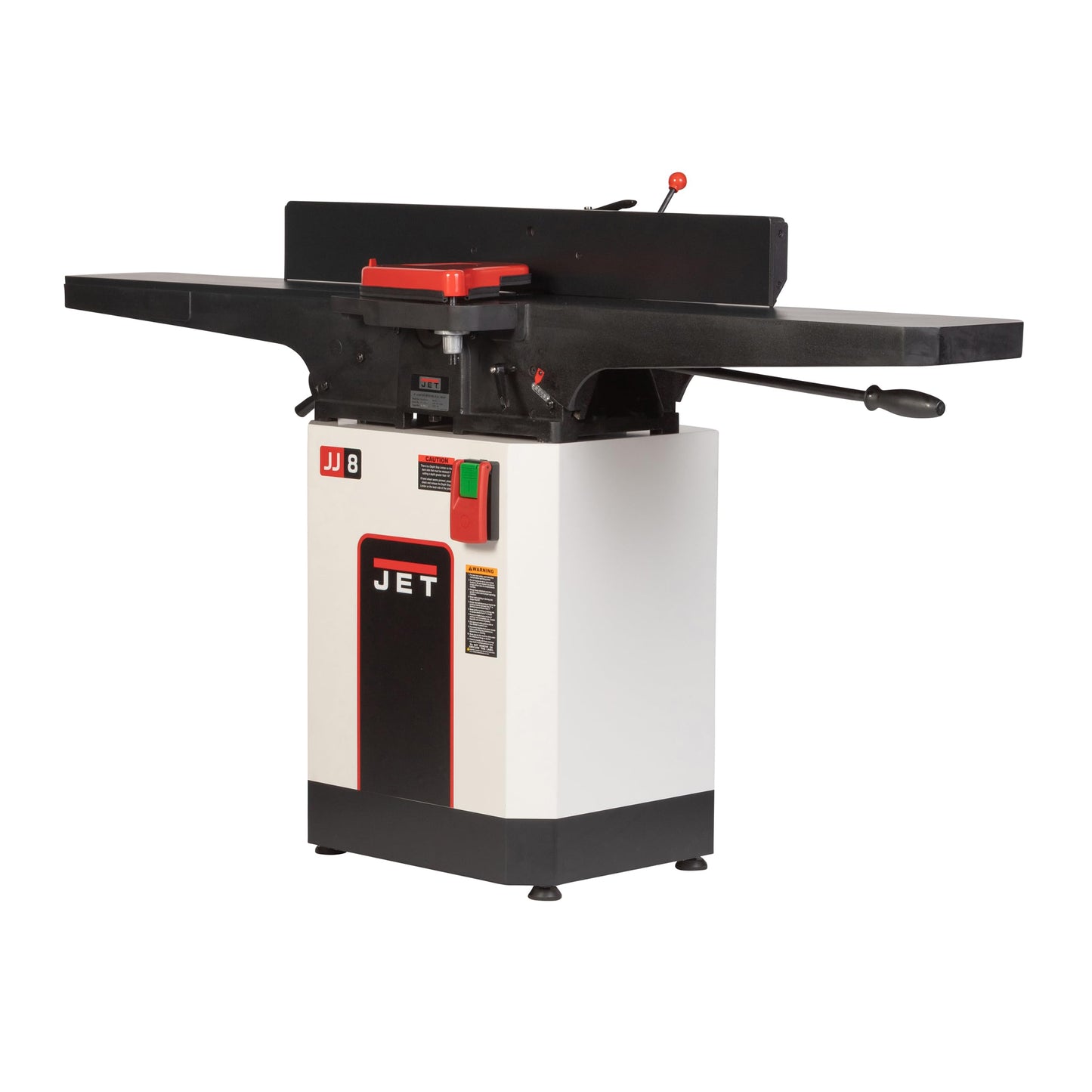 JET Black 8-Inch Jointer, Helical Cutterhead, 2 HP, 230V 1Ph (JWJ-8HH-BLK)