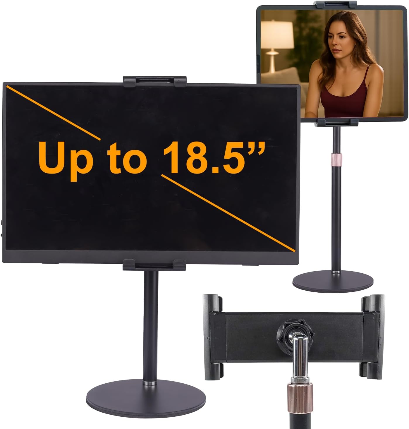 FeeLazy 15.6 inch 18.5 inch FL12C Portable Monitor Stand Tablet Stand for Desk Kindle Holder with Metal Disk