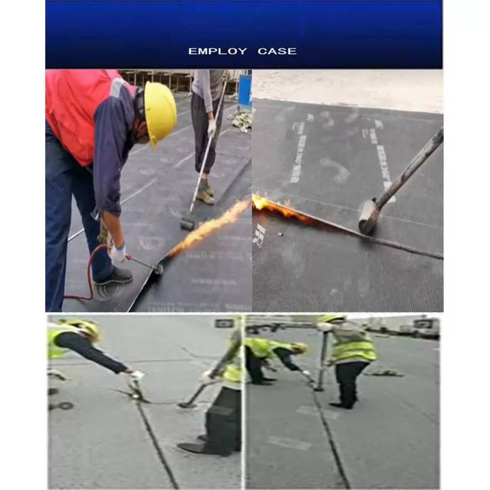 16.5 Pound Large Roof Seam Roller,51" Long Handle Roller Tool for Roofing PVC,TPO,EPDM Membrane (Roller Width 4.33inch)