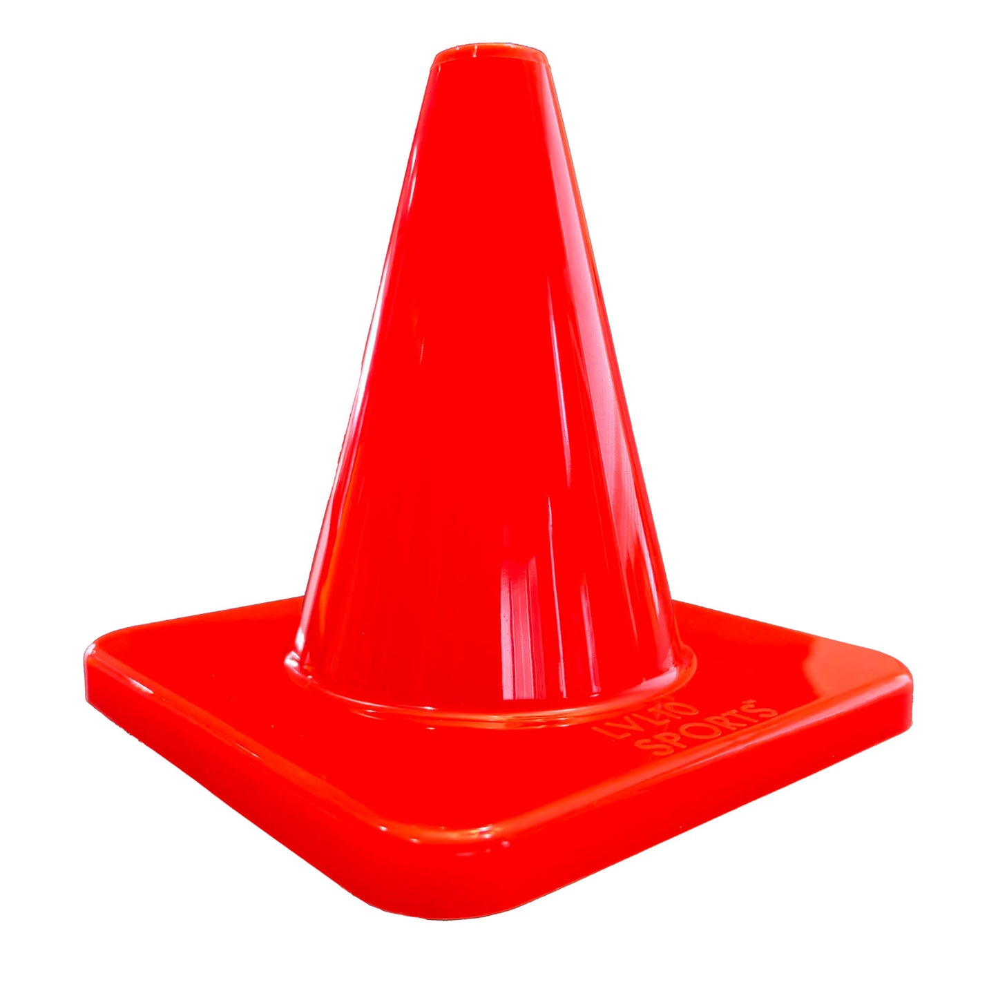 LVL10 Pro Training Cones - 6" Soccer Training Cones for Sports - for Basketball, Football, Basketball and Agility Drills - Soccer Field Markers That Won't Crack, Slide or Fly
