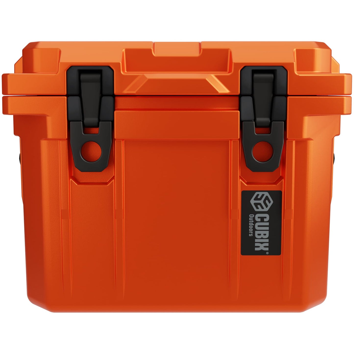Cubix Outdoors QuadraX 10QT Rotomolded Cooler – Hard Cooler & Job Site Lunch Box | 72-Hour Ice Retention | Camping, Fishing, Hunting & Tailgating | Limited Ember Orange