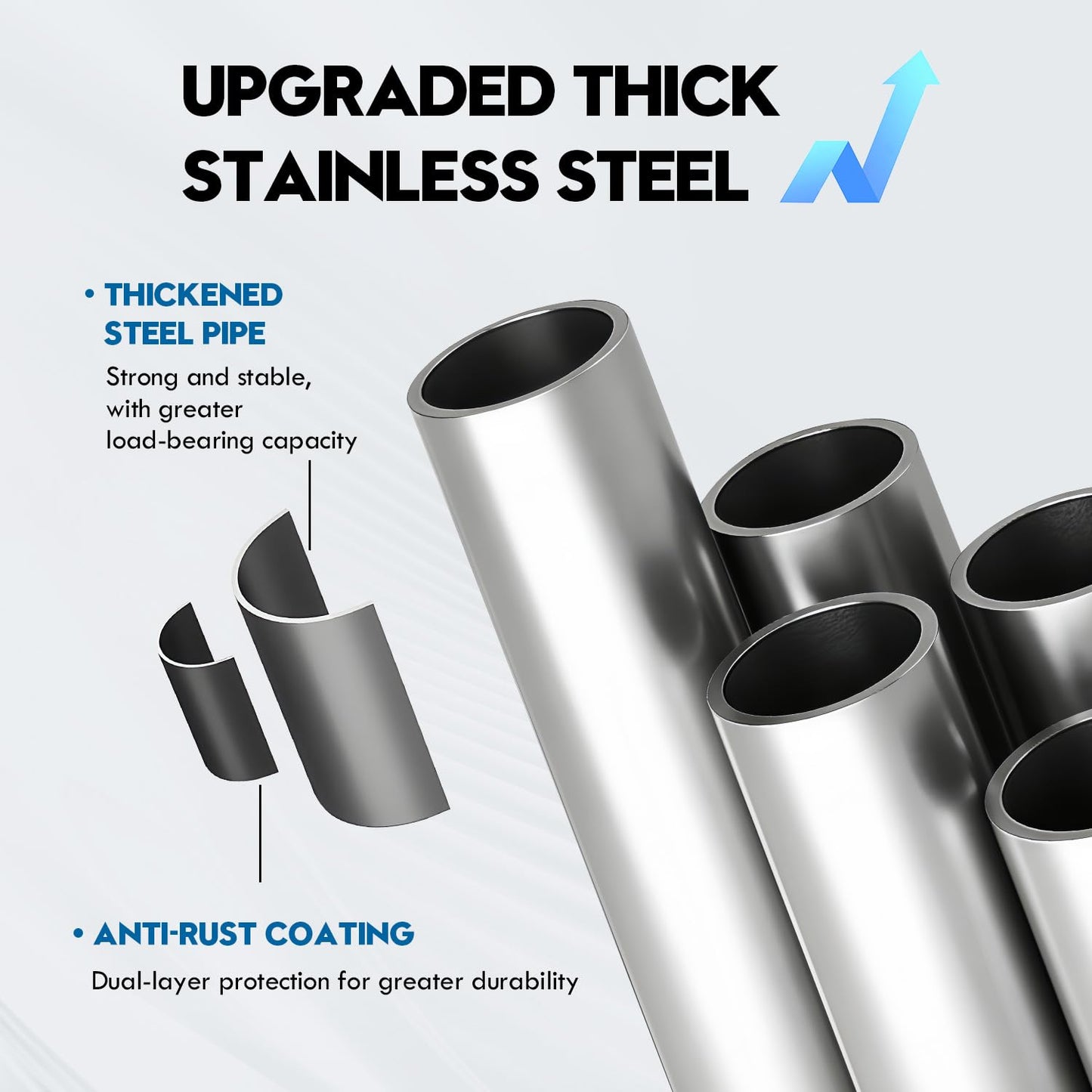 Upgraded 2Pack 3.6" 304 Saddle Stainless Steel Roof Riser for Patio Pergola, Heavy-Duty 18-1/4 Inches High, Pergola Roofs Riser Beam Brackets, Adjustable Roof Riser Hardware, Black Finish (Enhanced)