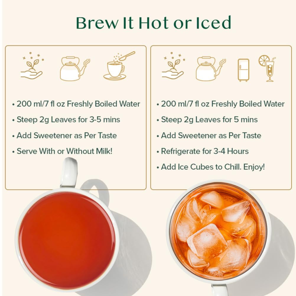 VAHDAM Original English Breakfast Tea - Strong & Aromatic Loose Leaf | Non-GMO, Gluten-Free | 340g/12oz, 170+ Cups
