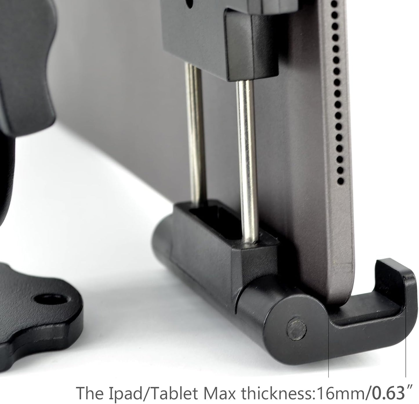 VAUBORTTI 6.5"-12.9" 1 inch/25mm Aluminum Arm Heavy Duty Tablet Mount Drill Base - for Tablet iPad Pro/Mini, iPad
