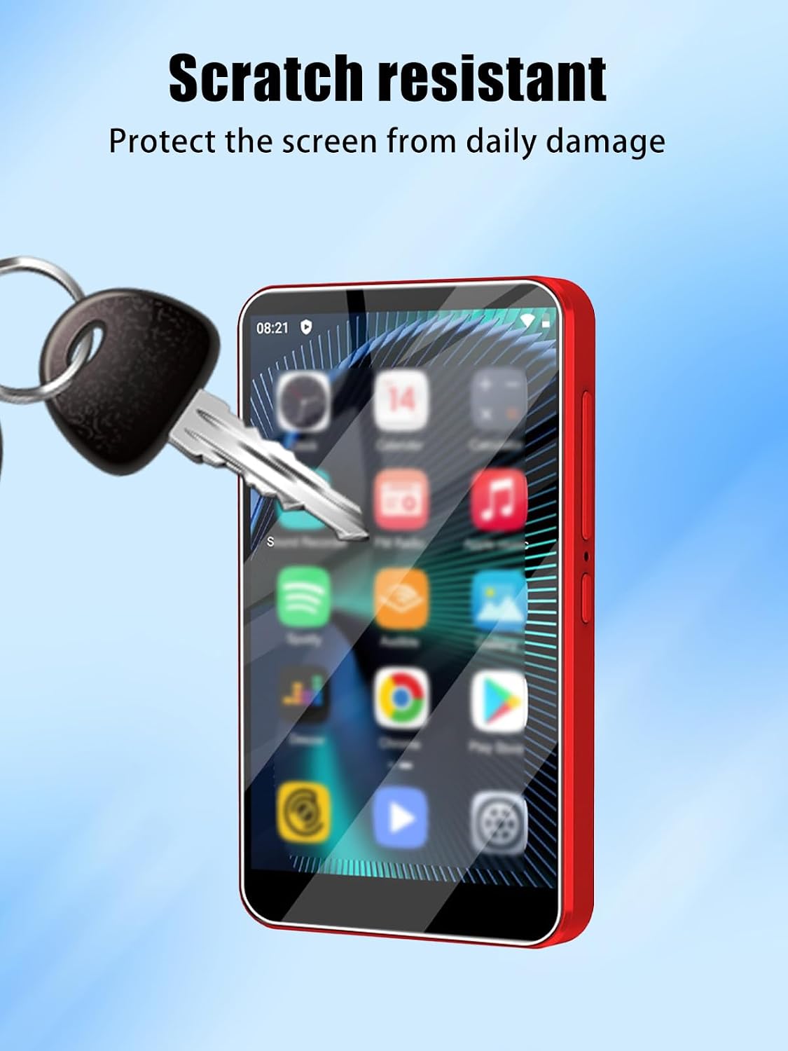 FJIASTB 4" M505 MP3 (3 Screen Protector for ZAQE Player, Ultra-Thin Scratch-Resistant Soft Film Pcs, Not Tempered