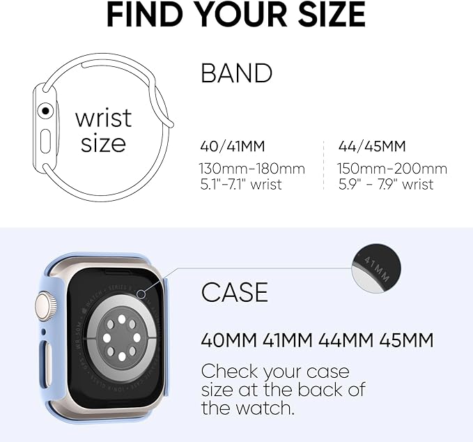 Compatible for Apple Watch Series 11 10 Band 46mm and Case with Screen Protector, Soft Silicone Sport Strap Bands and Protective Cover with Tempered Glass for iWatch Series 11 10