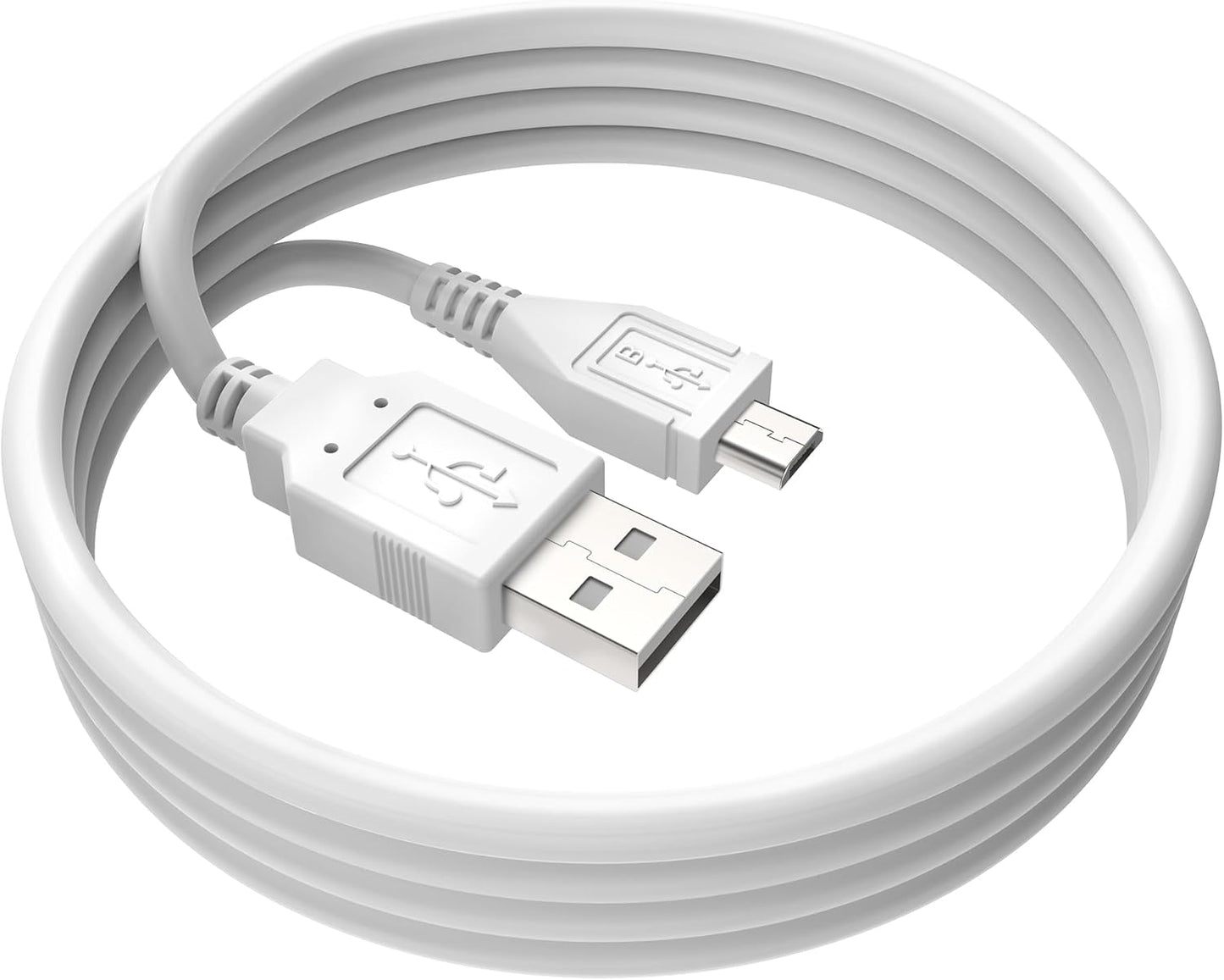 FITE ON 3.3ft S-100 White Micro USB Power Charging Cord Cable Lead Compatible with Sound Oasis White Noise Machine