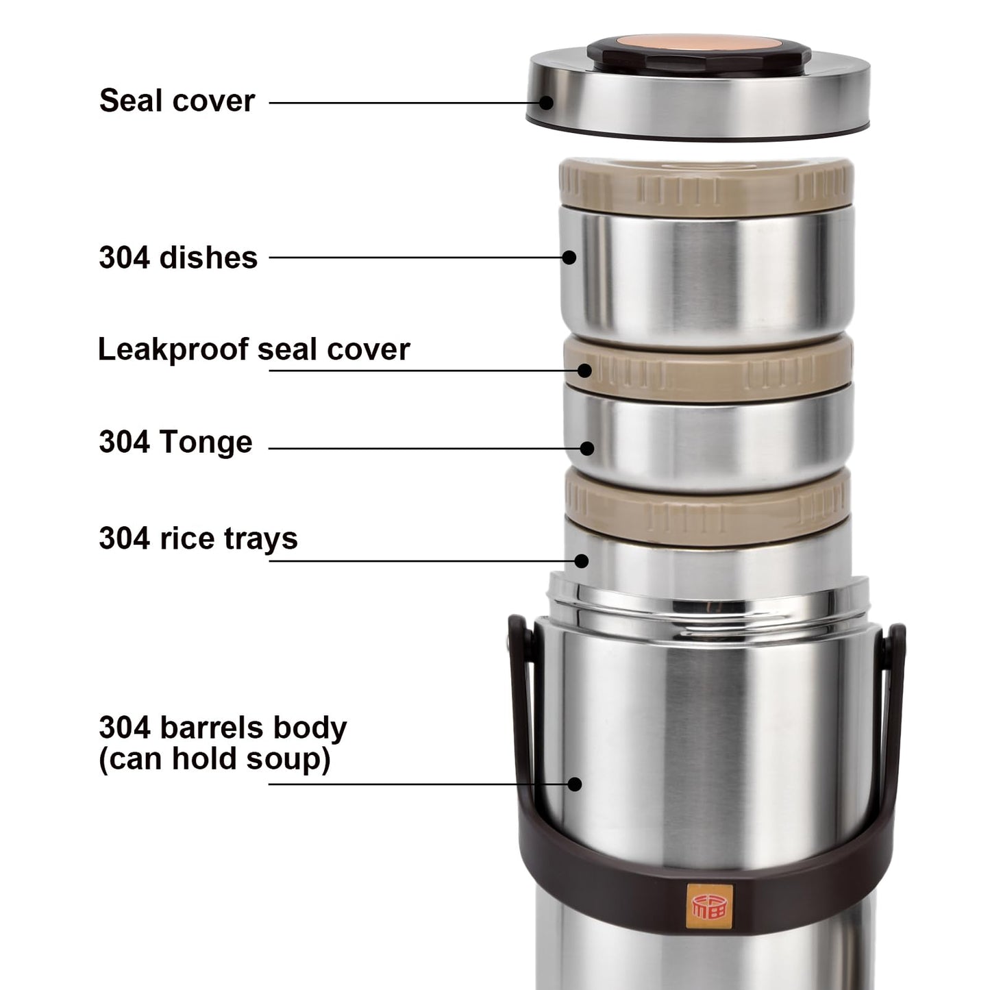 Food Jar For Hot Food Adults Hot Food Container Lunch Box Insulated, 67 Oz Adults Stainless Steel Vacuum Soup Insulation Lunch Box Portable 3 Layer Vacuum Insulated (Original Color)
