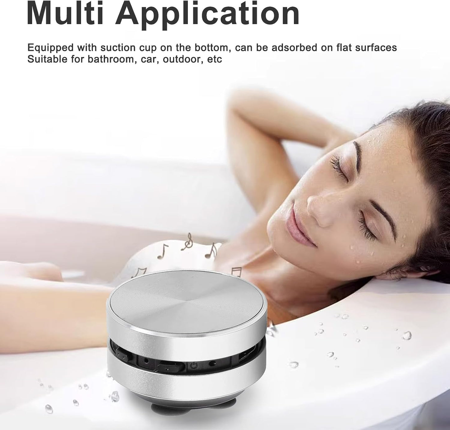 Bewinner Bone Conduction Speakers Ultra Mini, Turn Anythin into A Speaker, Stereo Bass Portable Small Cordless Speaker