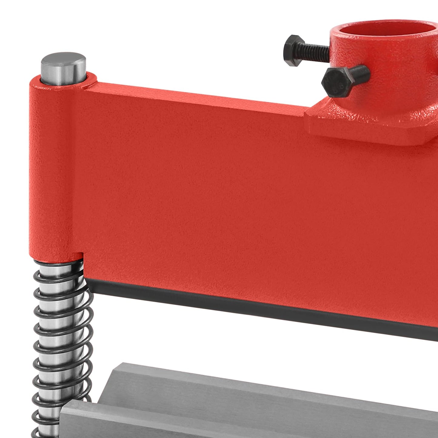 BOPRCSH 12inch Press Brake Attachment, Hydraulic Shop Presses Bending Brake Metal Bending Machine, Heavy Duty Metal Bending Tool for 12 or 20-Ton Hydraulic Workshop Presses (Red)