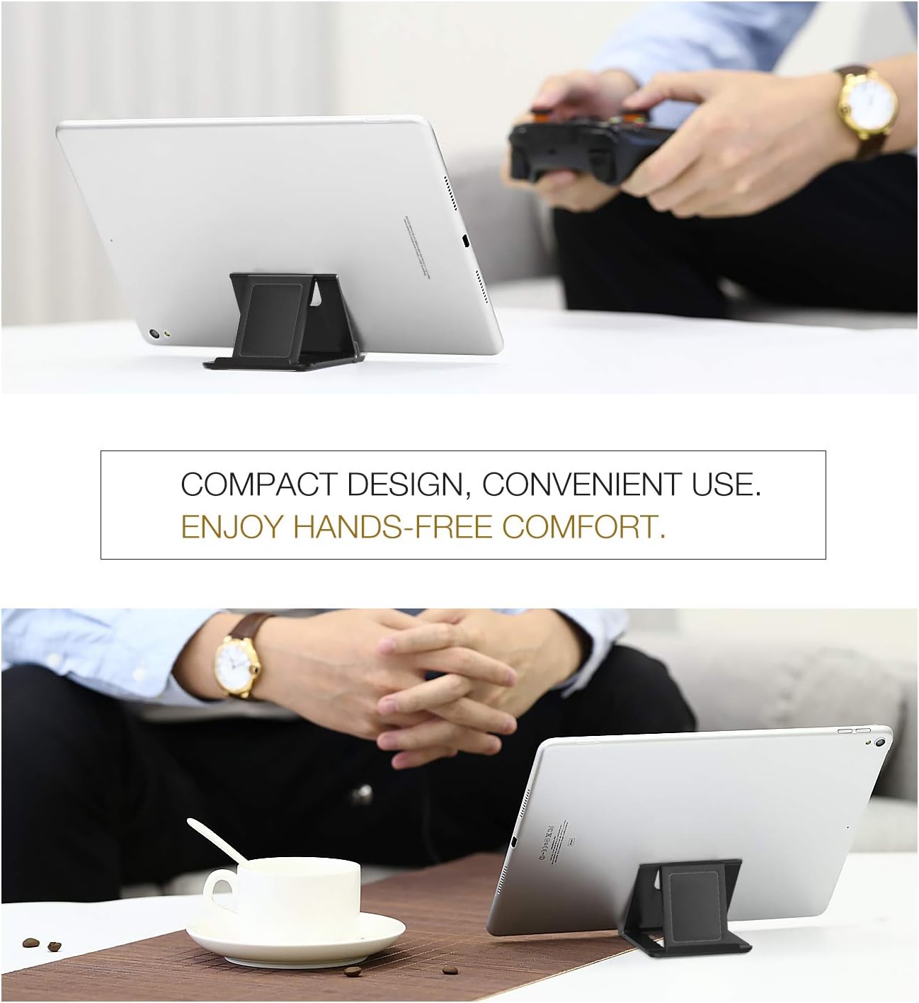 MoKo 6-11 Inch Adjustable Foldable Portable Electronic Device Stand, Compatible with Tablets and Phones, Strong