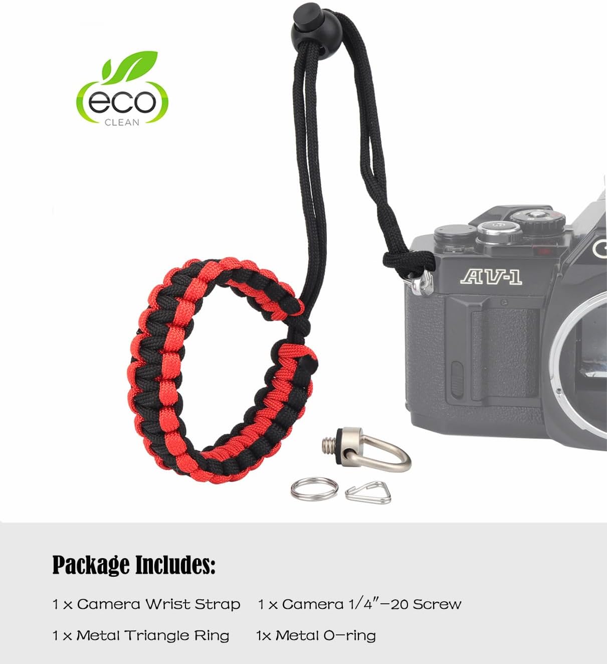 Rigdance 360 X3,Selfie 1/4 Camera Wrist Strap Lanyard for Insta Sticks, With D-ring Screw Lanyard for Cameras
