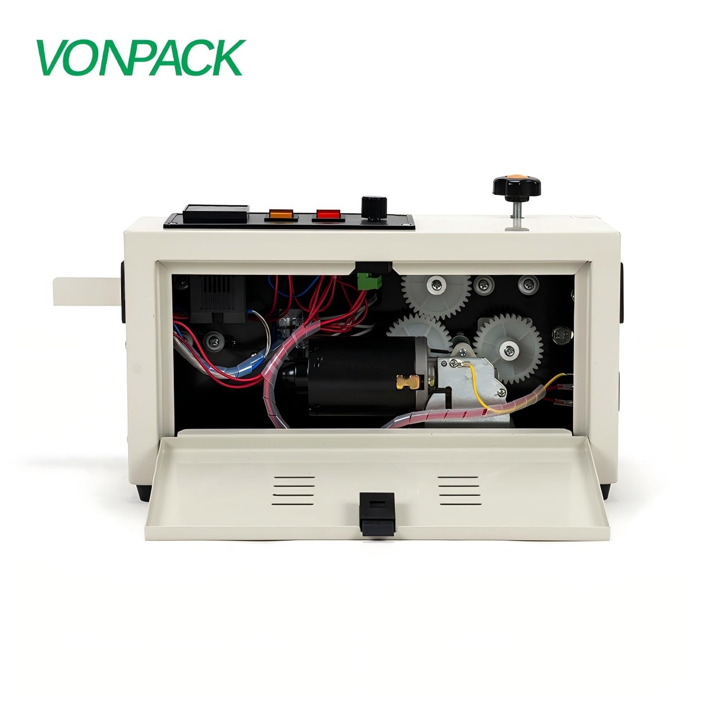 VONPACK FR-400 Commercial Heat Sealer Machine, 110V Heat Sealing Machine with Adjustable Temp&Speed Control, Bag Sealer Machine with Display Screen, Sealer Machine for Food Tea Kitchen