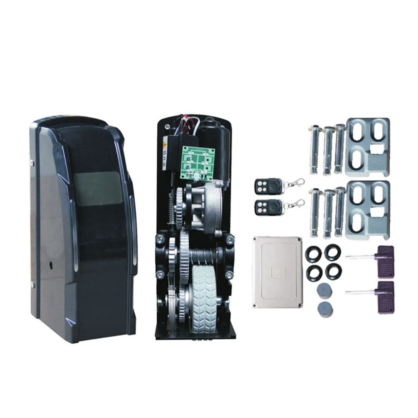 MZGYYD Automatic Gate Opener Kit Double Rolling Wheel for Dual Home Automatic Gate/Door Strong Engine Actuator