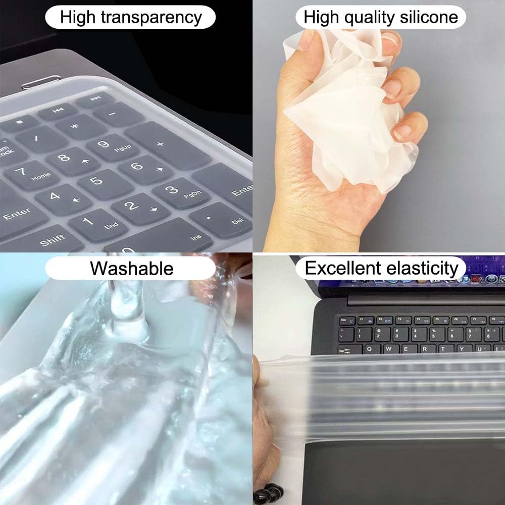 VORTINIOUS 13" 14" 15.6" 16" 17" inch 15"-17.6") Ultra Thin Keyboard Cover Protector, Compatible with Laptop Notebook