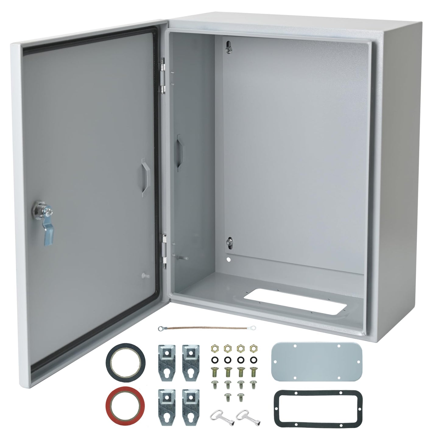 Waterproof Electrical Enclosure 24 x 24 x 8'', Outdoor Electrical Box Weatherproof, Electrical Junction Box with Reinforced Lock