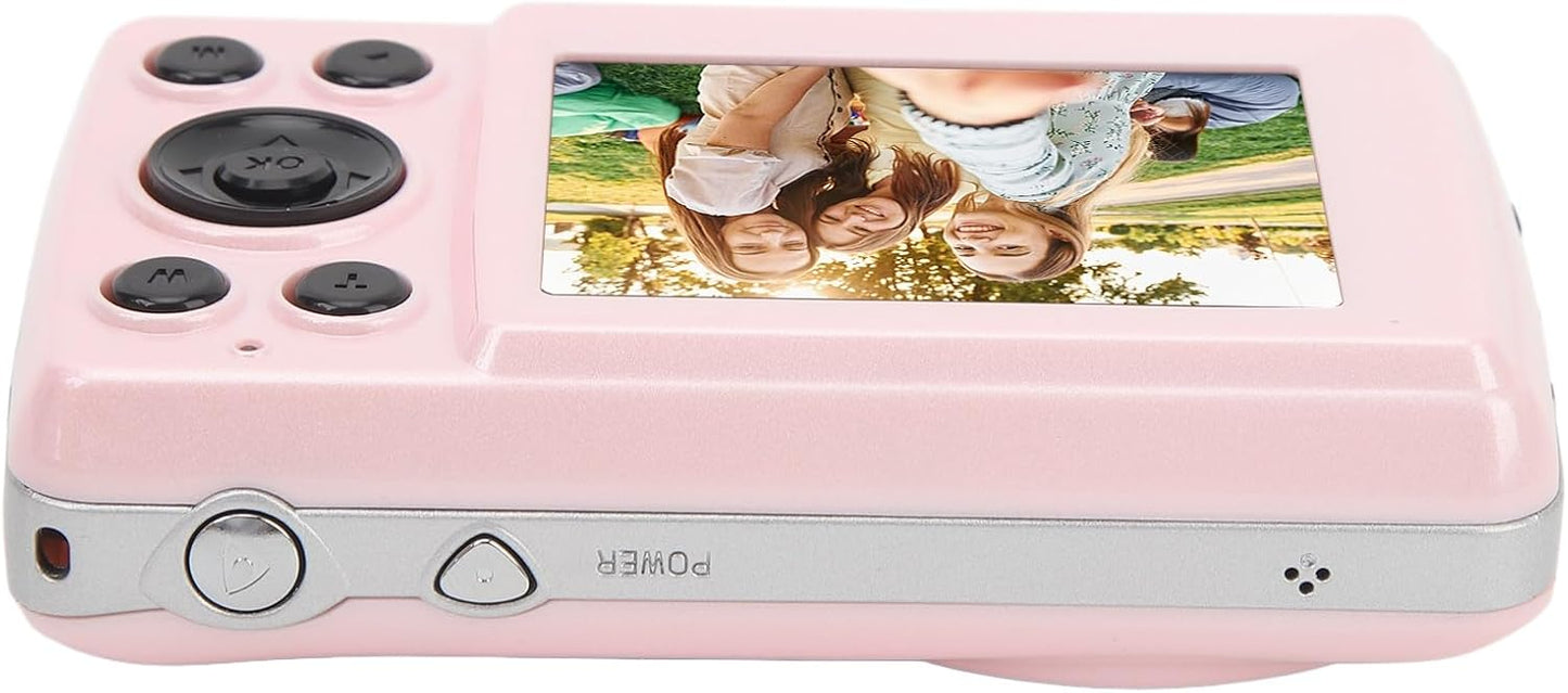 Yunseity 1080P 16X 64MP 2.4 Inch Full HD Zoom Digital Point and Shoot Camera, IPS Screen Auto Focus Vlogging Camera
