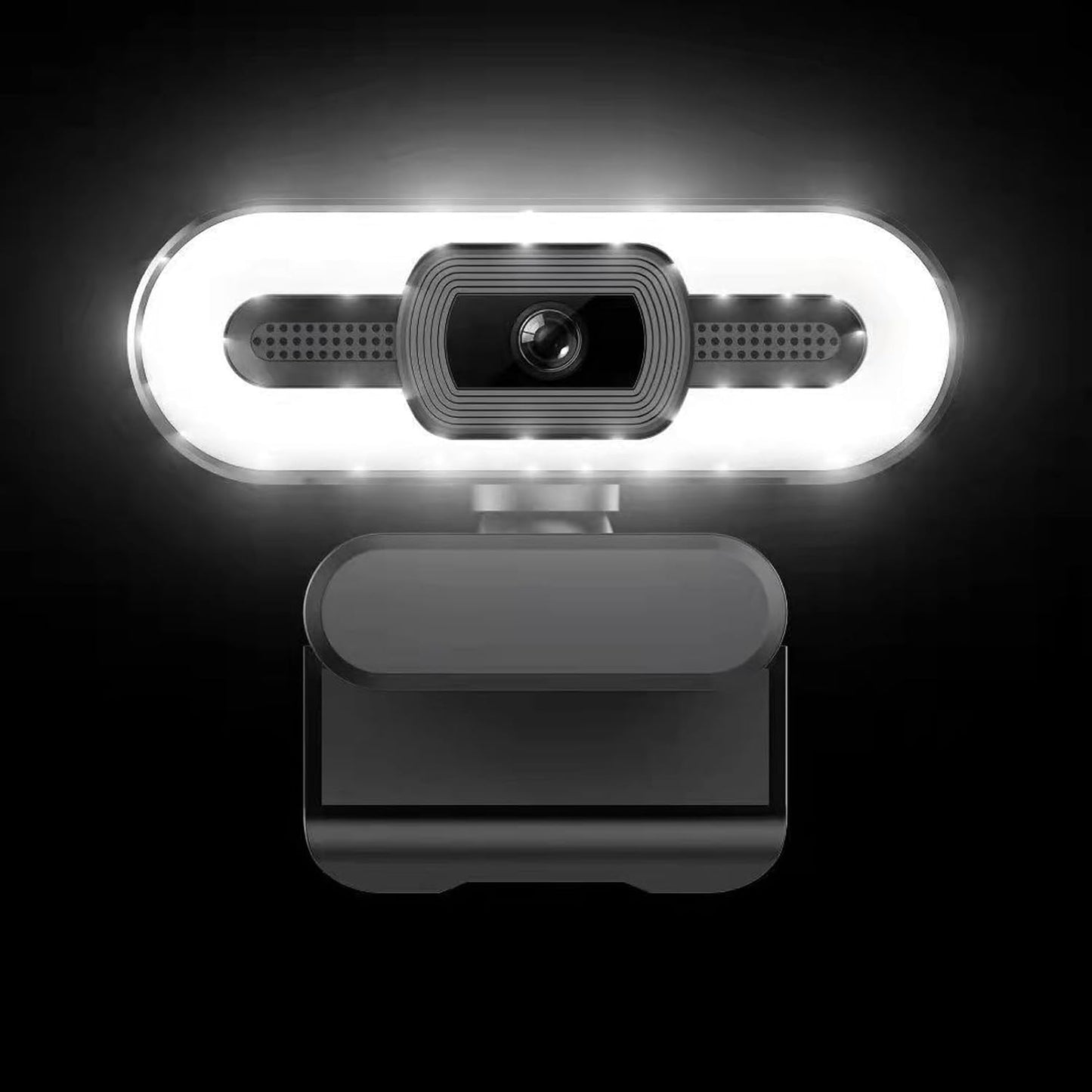 4K Diydeg Webcam for PC, Auto Beauty Camera with Microphone, Cover, Super Bright Fill Light, USB Computer Web Camera