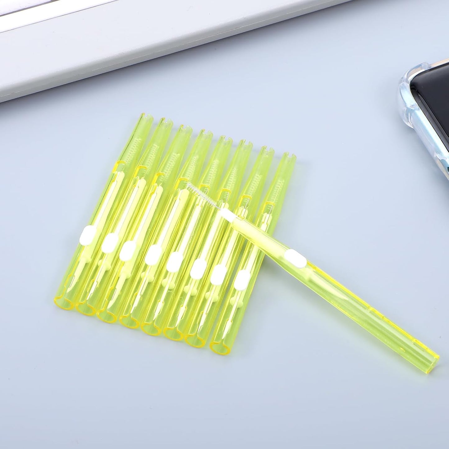 AHQiZFX 10Pcs 17 Cell Phone Cleaning Kit, Dual Head Anti-Clogging Nylon Brushes Hook Cleaner, Multifunction Mini