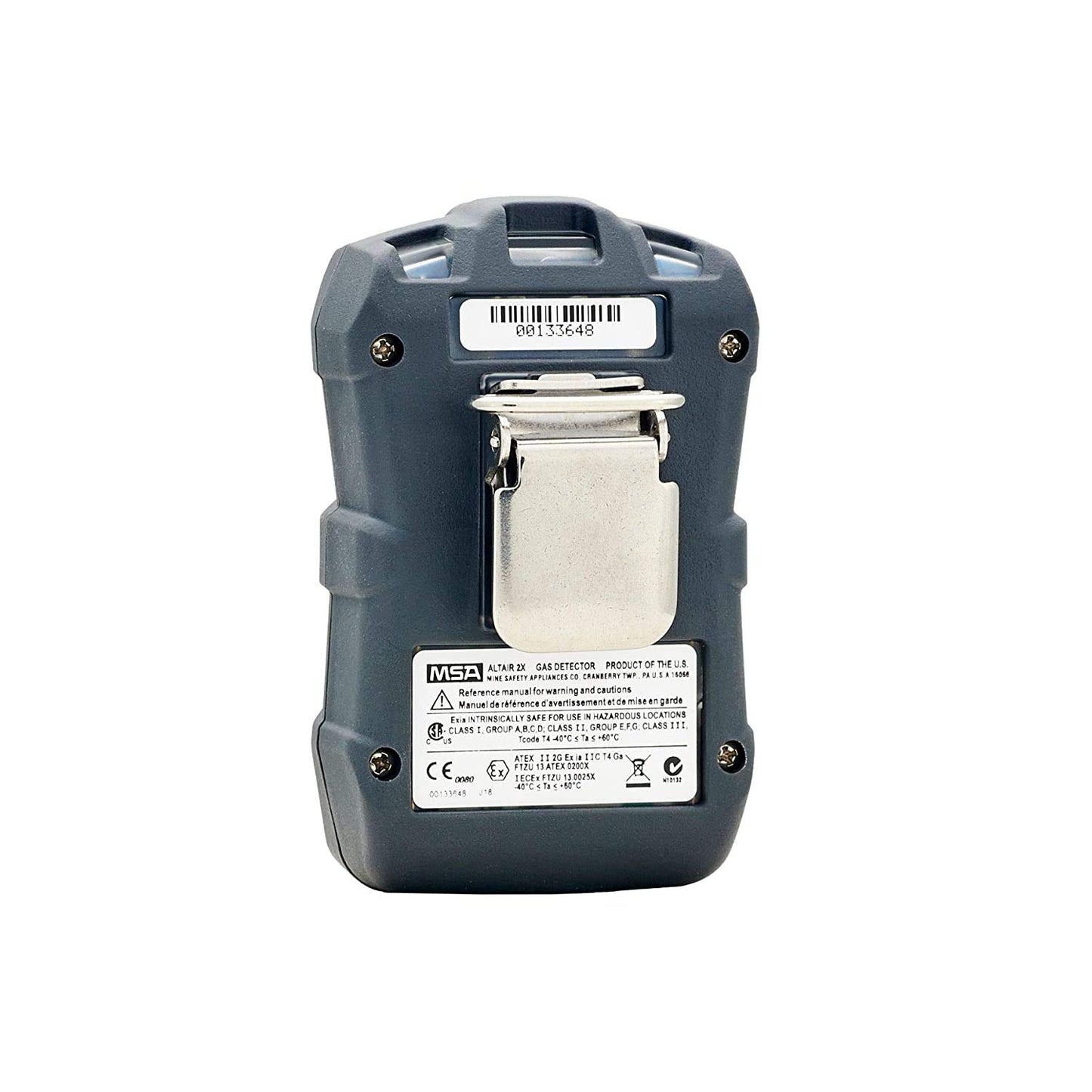 MSA 10154079 ALTAIR 2X Single-Gas Detector - (NH3) Ammonia (Low: 25ppm, High: 50ppm), Color: Charcoal, Portable Gas Monitor, Handheld, Durable, UL/CSA