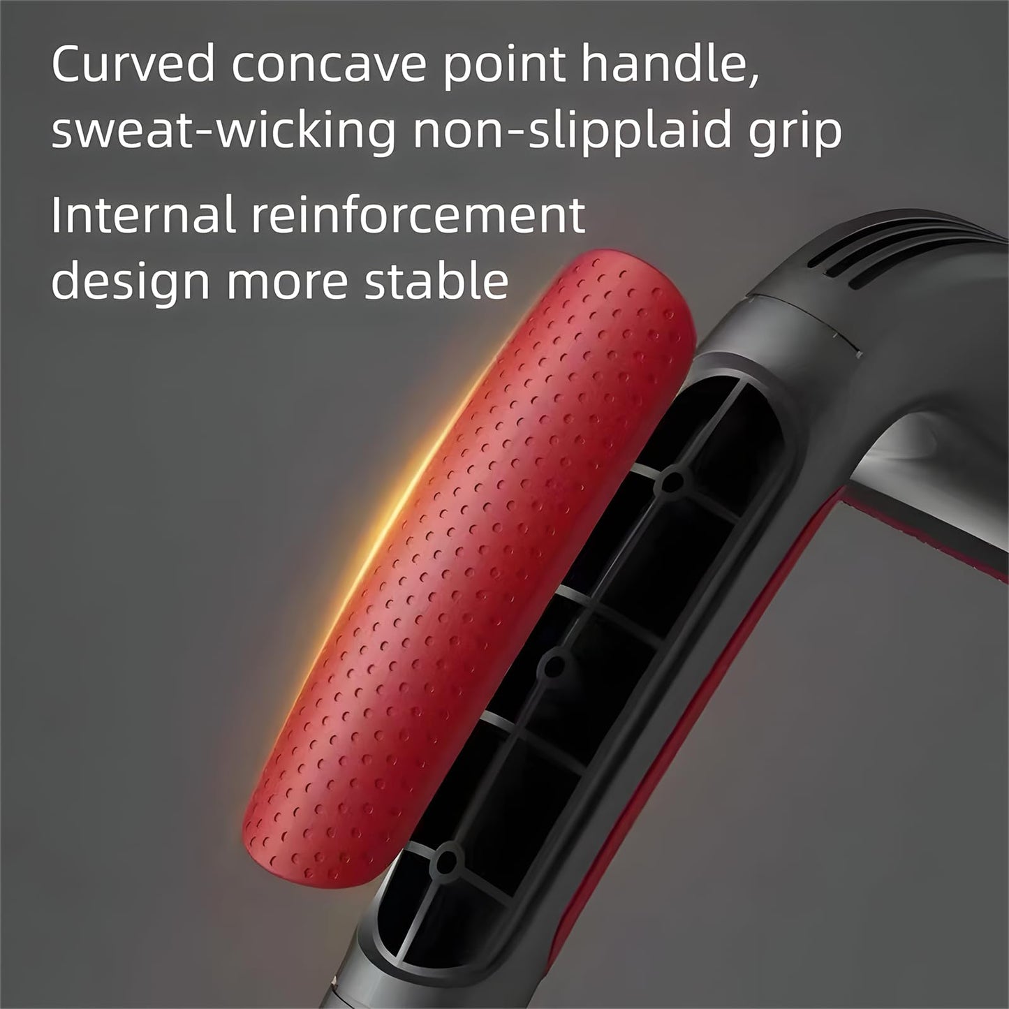 Muxiyilu Push Up Bar, Non-Slip Push-Up Handles with Enhanced Grip – Lightweight & Eco-Friendly Fitness Solution for Man & Women (Red)