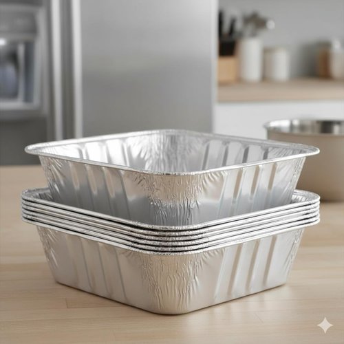Extra-Thick Disposable Aluminum Baking Pans by [Brand Name] - 30 Pack, 9” x 9” Square, Recyclable, 2” High Walls