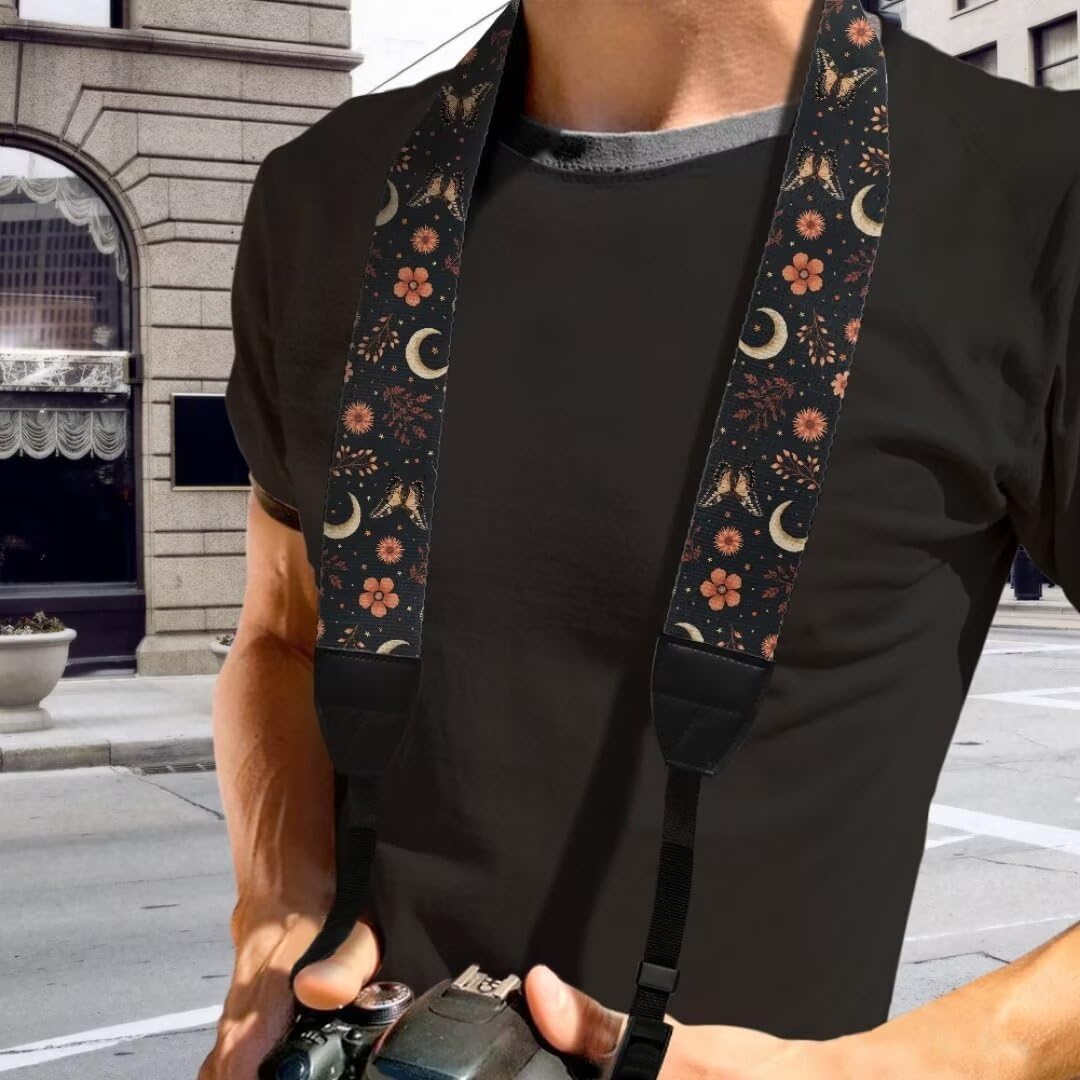Coldinair Universal Soft Padded Camera Strap - Adjustable Neck & Shoulder for DSLR & Binoculars