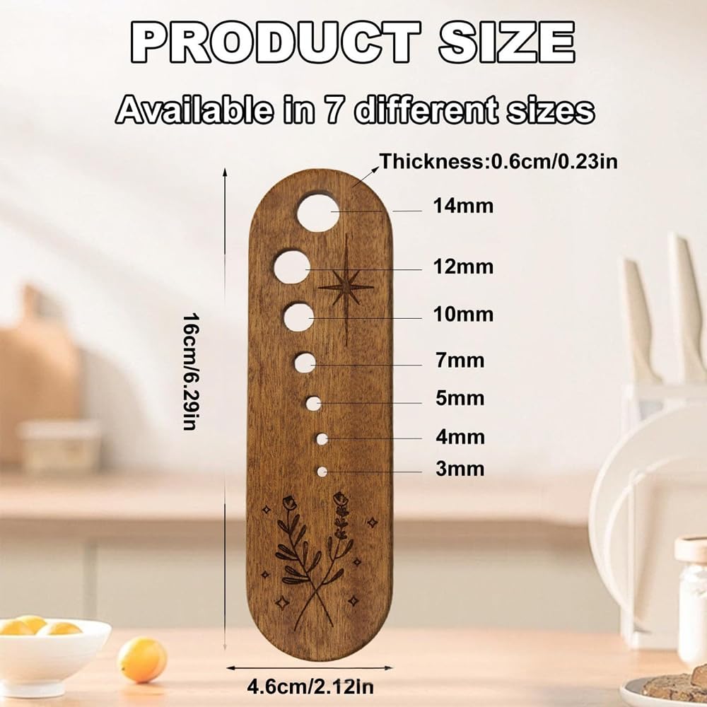 HGLuKGO Herb Stripper, Wooden Vegetable Leaf Separator, Kitchen Herbs Leaf Stripping Tool, Exquisite Herb Stripper Bowl Gifts for the Kitchen Suitable for Home Use & Chefs