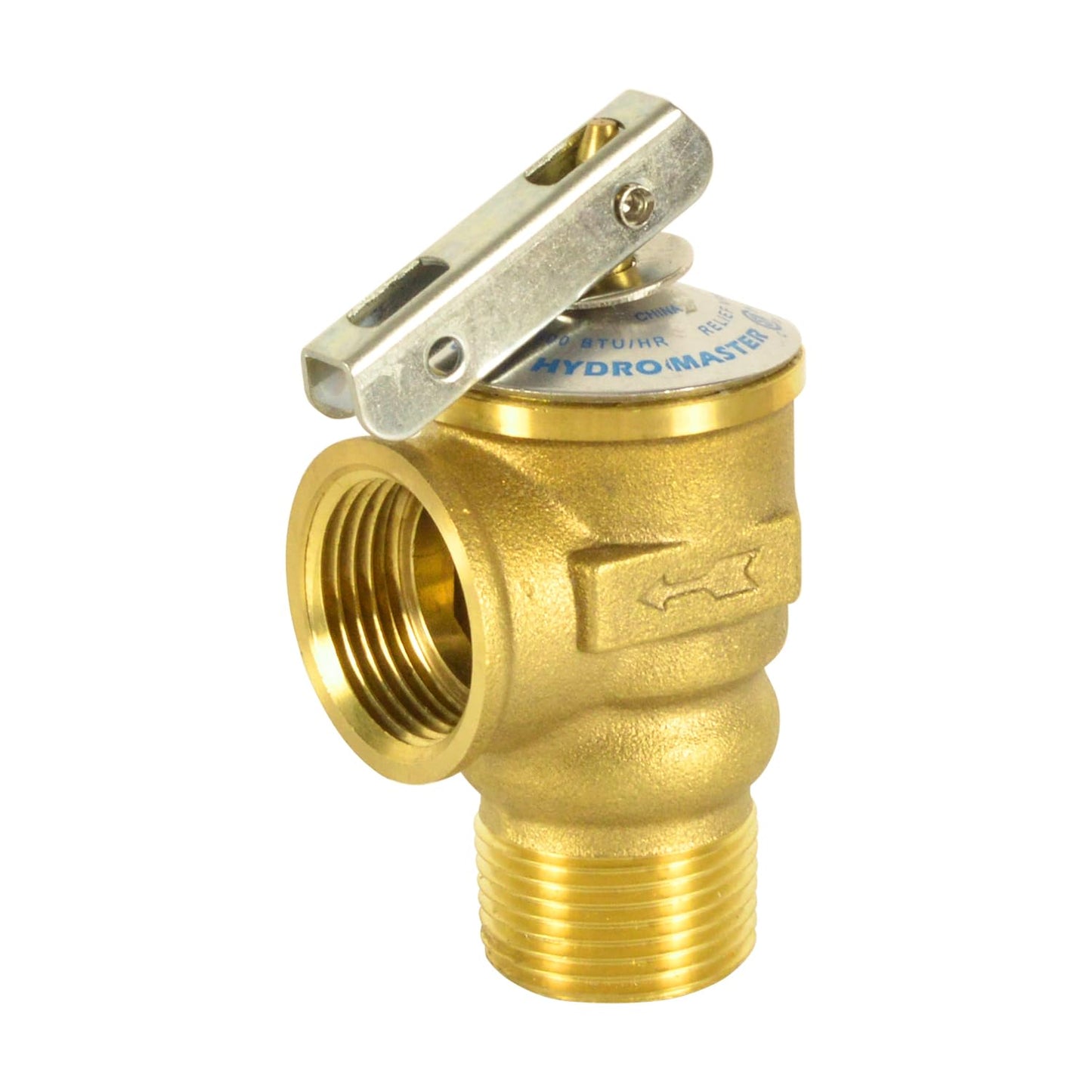 HYDRO MASTER Safety Relief Valve With 3/4 Inch Thread 150 PSI ASME Hot Water (150 PSI)