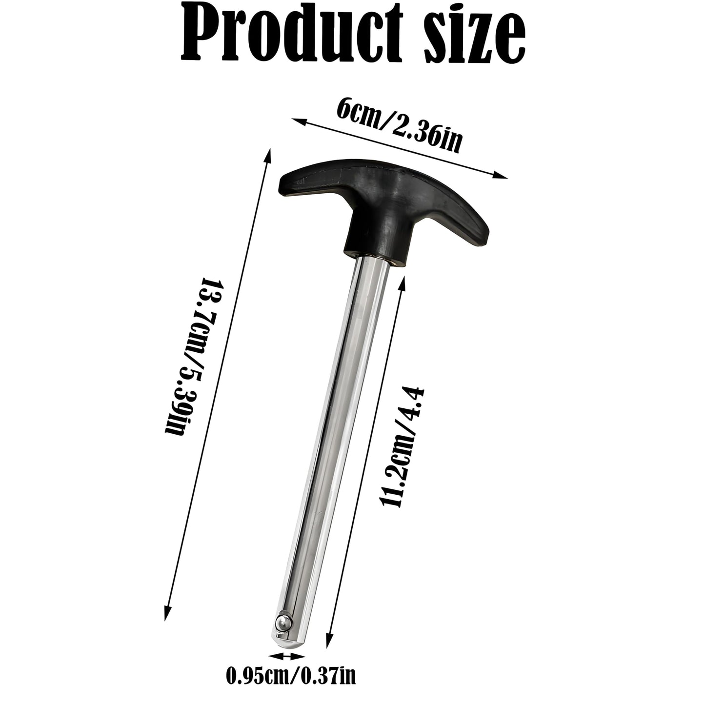 3 Pack Heavy Duty Weight Stack Pin Set, 3/8 Inch Diameter Locking Space 4。4 Inch Weight Stack Pin Extension for Home and Commercial Gym Strength Training Equipment Weight Pins