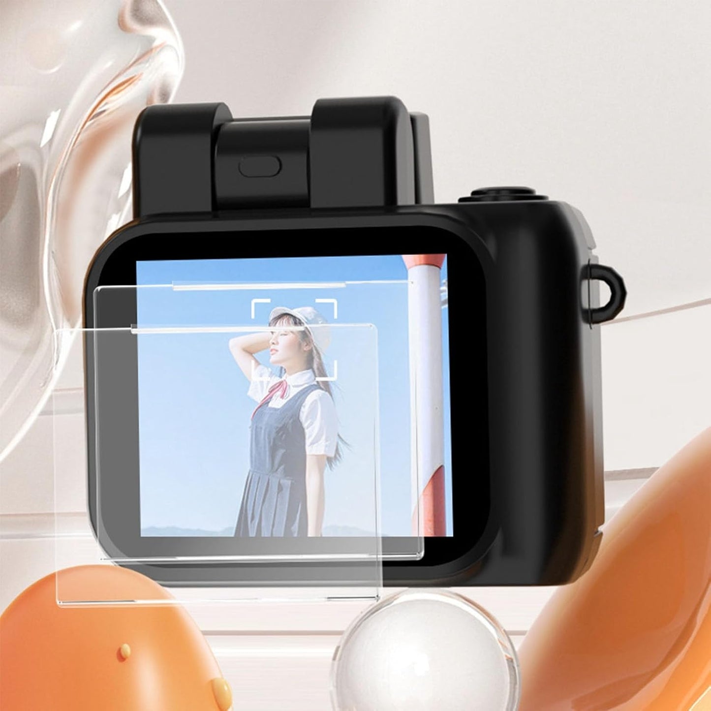 Dpofirs 1080P 1.44in 180mAh Small DV Camera, HD Thumb Camera with Color Screen, Video Recorder with Battery