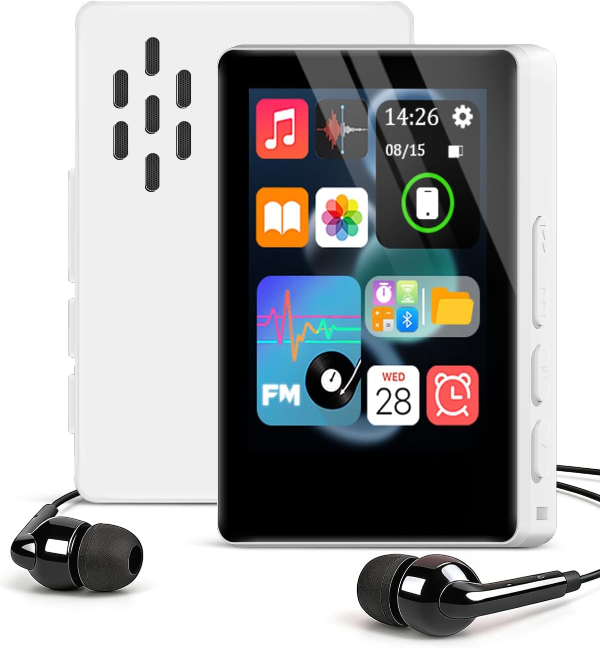 VANSING 32GB MP3 5.2 512GB Player with Bluetooth and Smart Index Search, Portable Bluetooth Music Player with Built