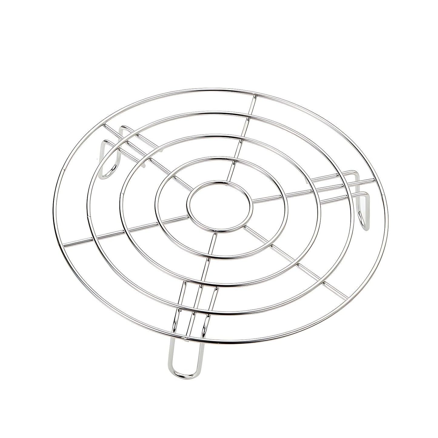 Turbokey Stainless Steel Rack Cross Wire Cooling Racks with Legs Dia 7.9" Steaming Cooling and Baking Barbecue Rack Fit for Air Fryer Instant Pot Pressure Cooker Canning (Height 1.8",7.9"/20cm)