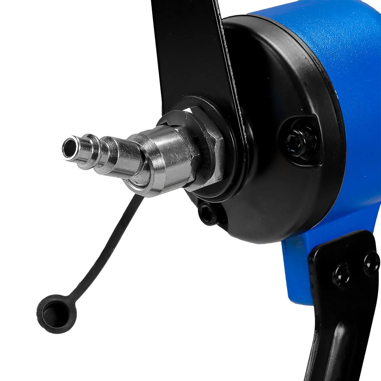 Estwing ESS50 Pneumatic 16-Gauge 2" Medium Crown Construction Stapler with Adjustable Metal Belt Hook, 1/4" NPT Industrial Swivel Fitting, and Bag