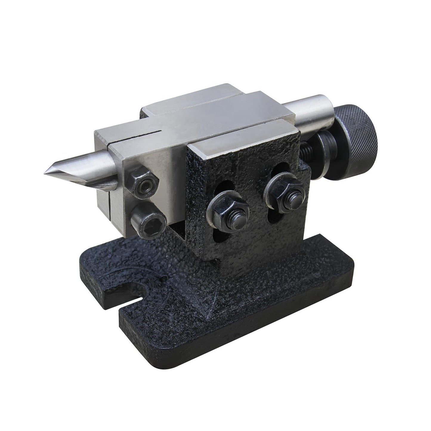 KAKA INDUSTRIAL Dividing Head 5 inch 3-Jaw Chuck, MT2 Tailstock and Dividing Plates | Milling Machine Indexing Attachment for Precision Gear Cutting BS-0