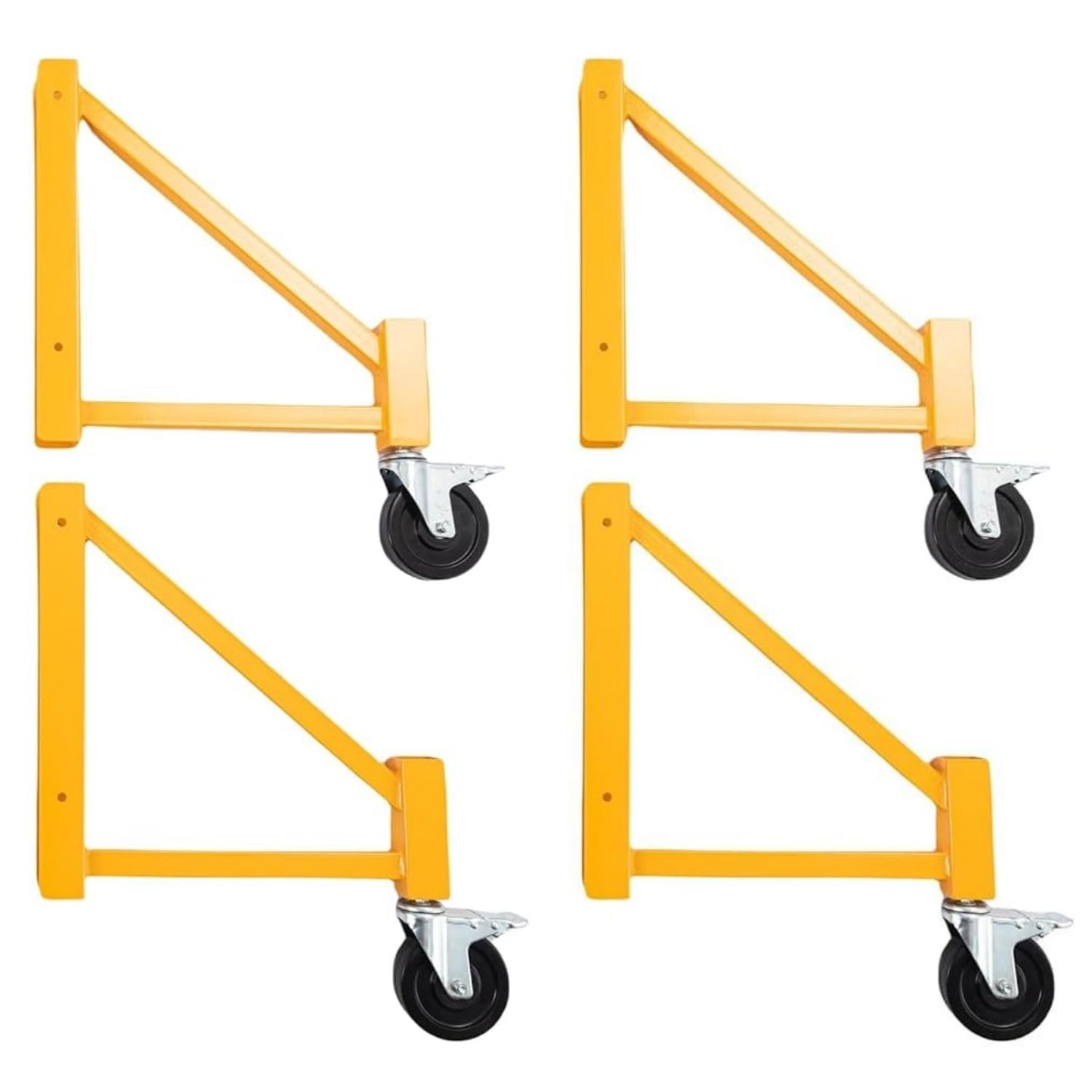 ZHAIUPON 4 Packs Scaffolding Safety Accessory Outriggers w/Casters,14“ Steel 6ft Baker Style,1000Lbs Load Capacity
