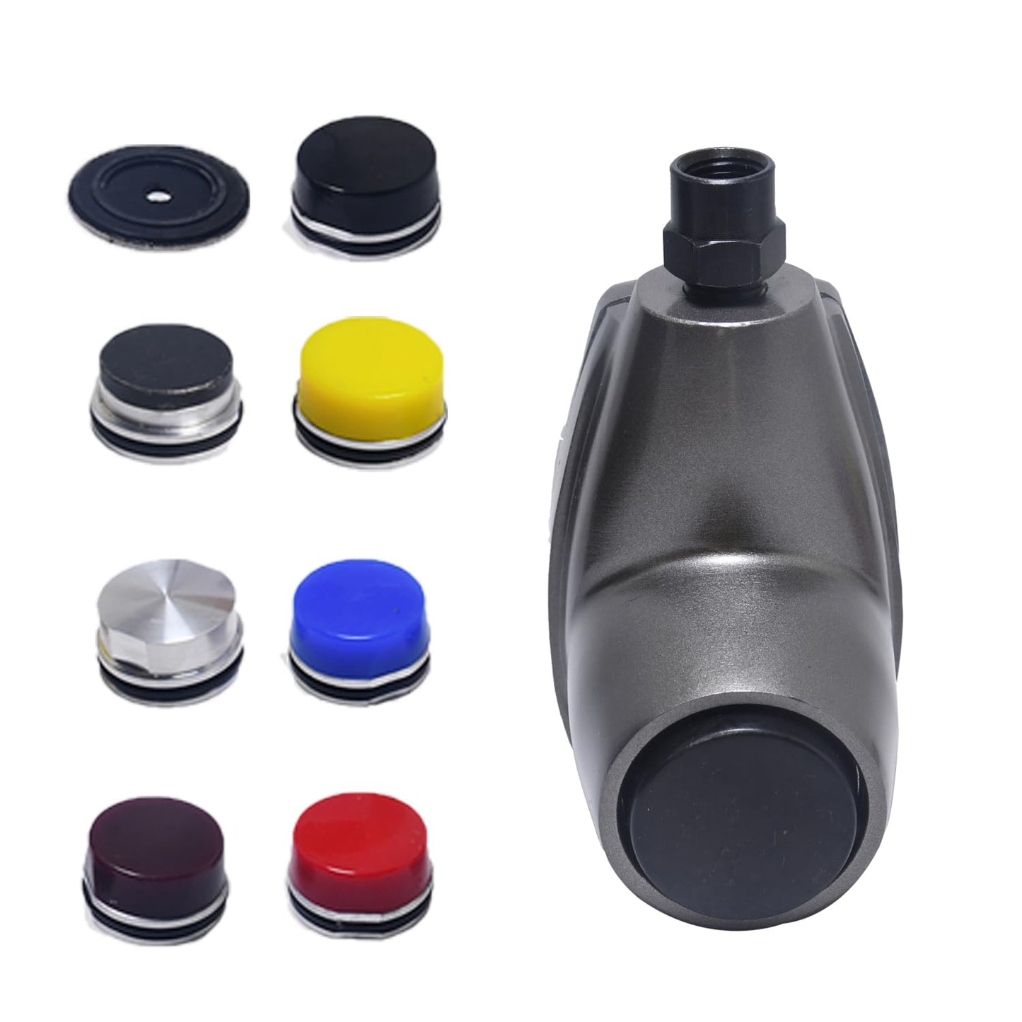 Automatic Air Palm Hammer Pneumatic Auto Hammer 1000 bpm (with 7 Hammer Tips) for Body Repair, Vibrating Out Sheetmetal Laser Cut Parts