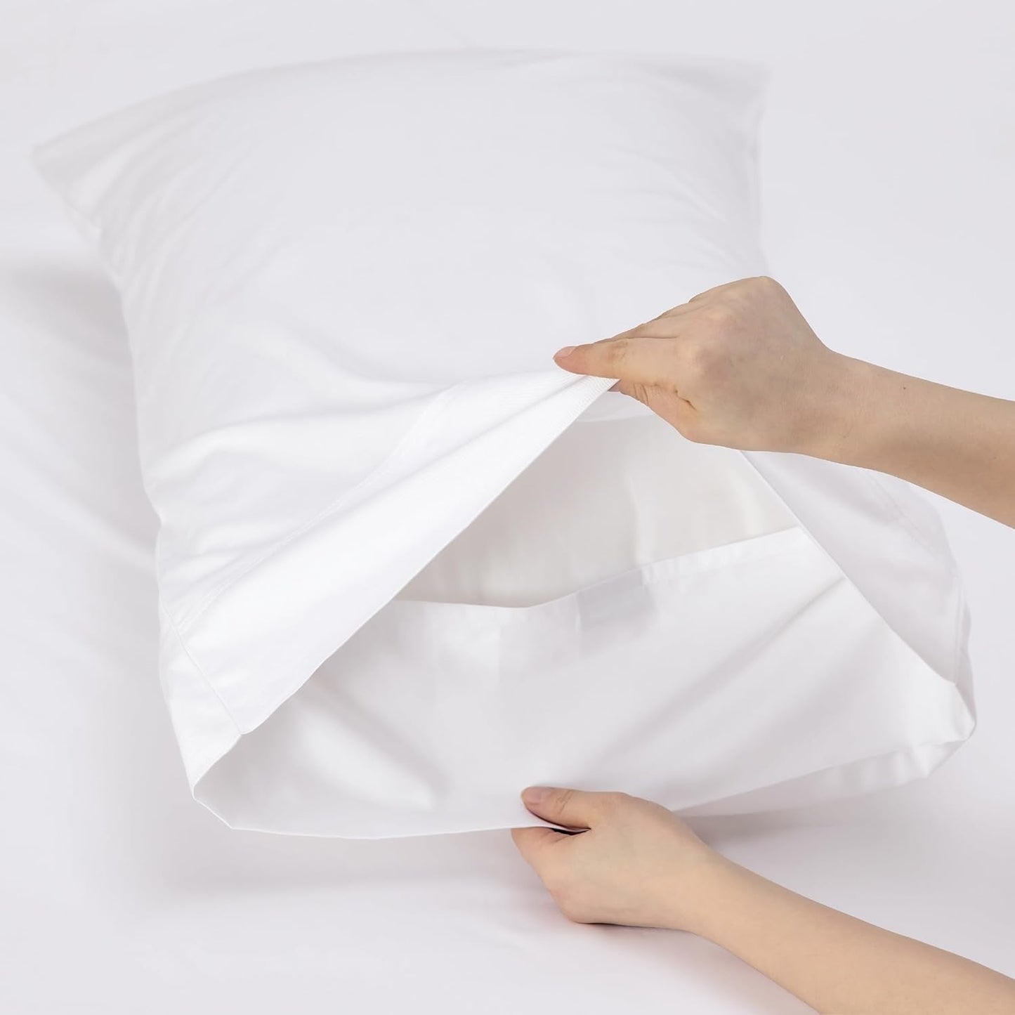 Bedsure Cooling Twin XL Sheets - Breathable Rayon from Bamboo, Soft & Silky, Deep Pocket Up to 16 Inches, White