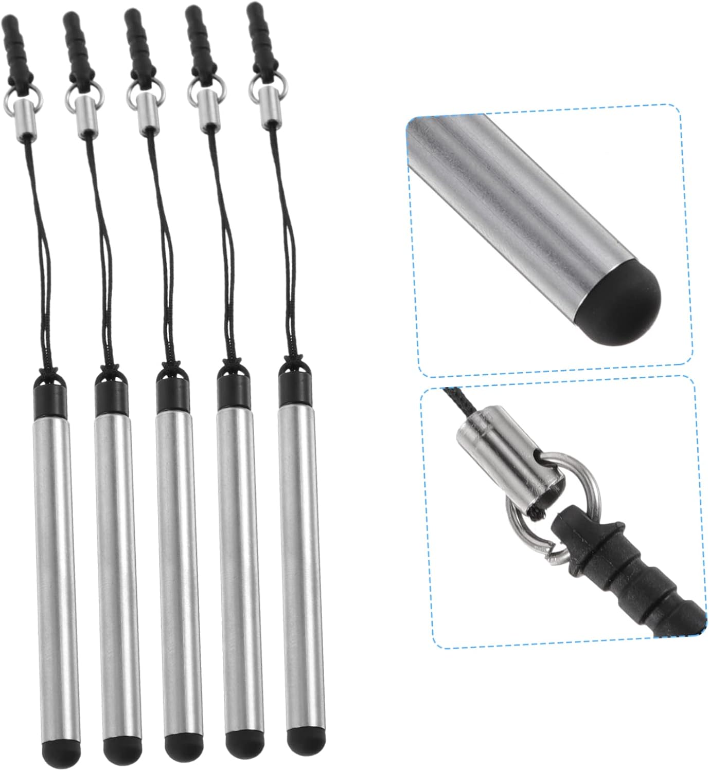 ARTIBETTER 25pcs Capacitive Touch Screen Stylus Pens for Tablets and Phones High Precision Fine Tip Anti-Stick Design