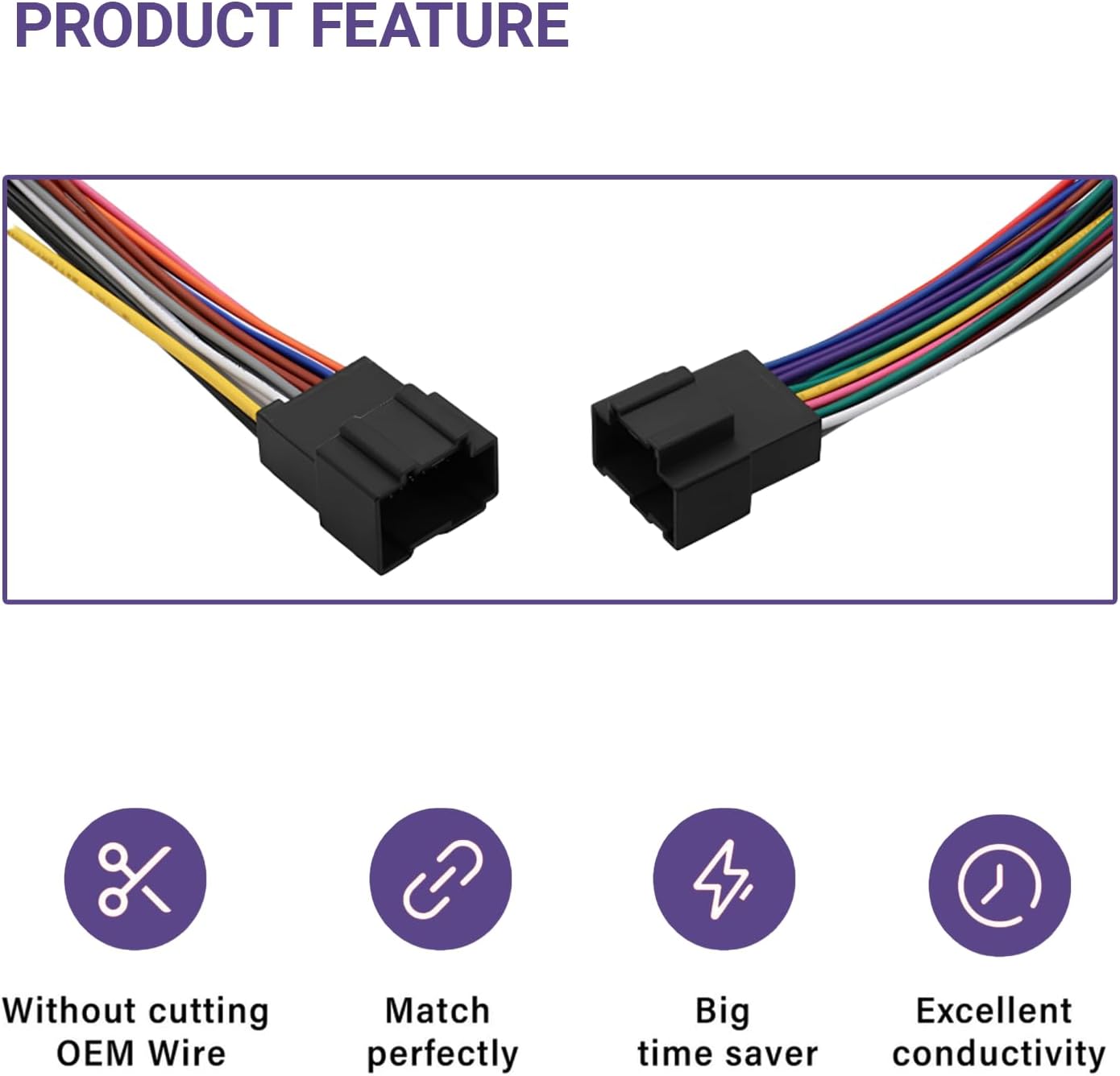 YYTQP 2006-2013 (4 Radio Wiring Harness Connector, Antenna Adapter Compatible with GMC Sierra Chevy Impala Buick