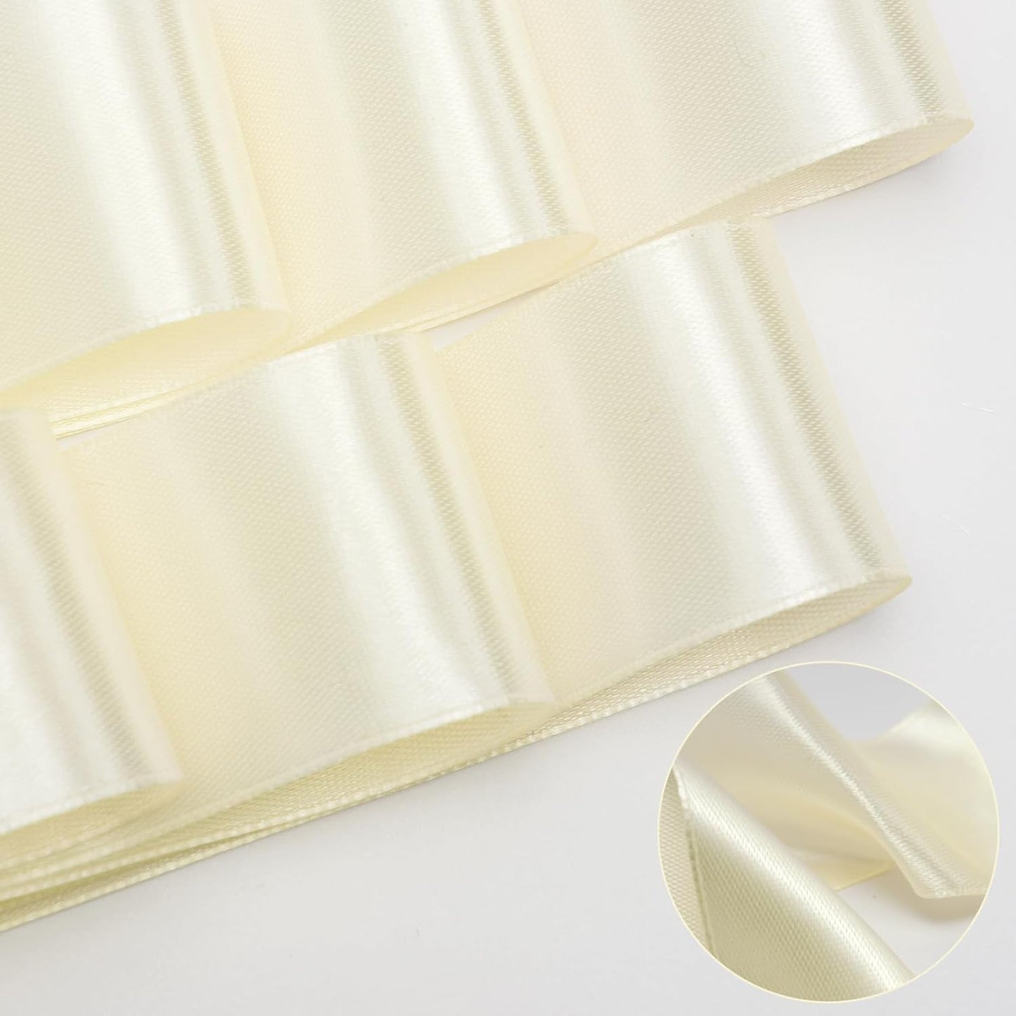 Regine Switzerland Wedding Chair Decorations - 24 Pcs Ivory White Satin Bows for Elegant Events