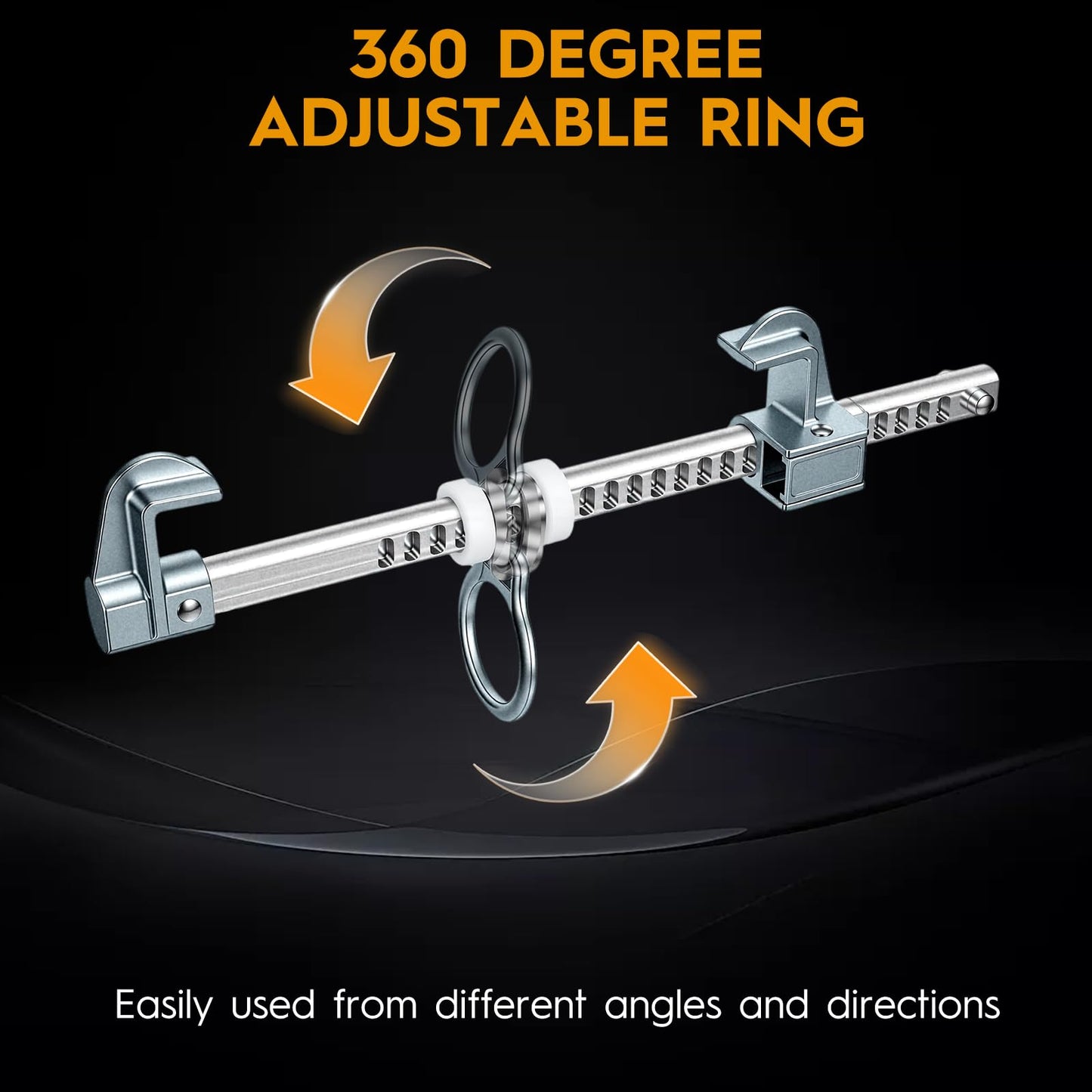 Portable Aluminum Horizontal Sliding Beam Anchor - Adjustable to Fit I or H Fall Protection Beam Anchor with Flange Widths 2.9" to 14" - Easy Installation, Meets or Exceeds ANSI & OSHA