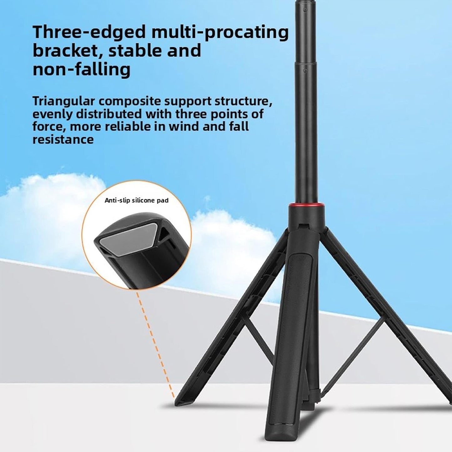 TianfuSpanda 1 4In 2 4 (1.6m/63in) Extendable Selfie Stick Tripod, Big Tripod, Action Camera Tripod, Go Pro Stand