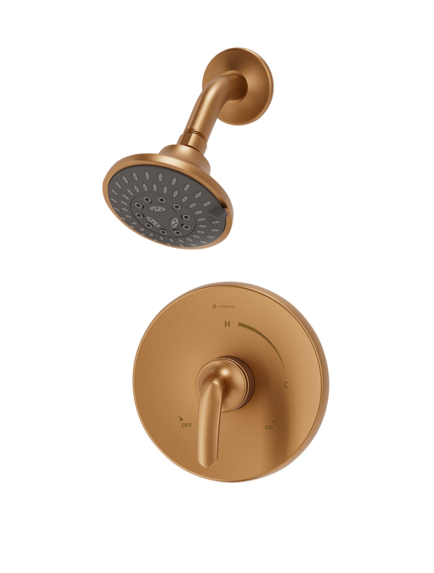 Symmons Elm Single Handle Wall Mount Shower Trim Kit in Brushed Bronze (Valve Not Included)
